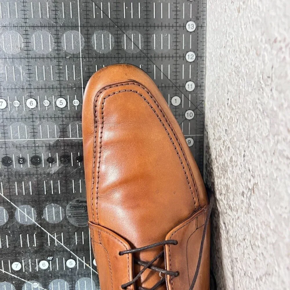 Allen Edmonds Tribeca Men Size 9D Brown Walnut Leather Derby Dress Shoes